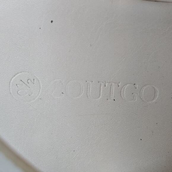 Chunky Platform Sandals Gladiator Straps Cream Sz 9.5 COUTGO Lug Sole 2.75"heel - Picture 5 of 8